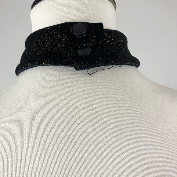 VTG Glitter Velvet Maxi Halter Dress - Picture 5 of 7